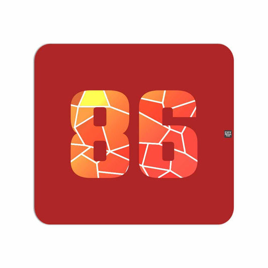 86 Number Mousepad (Red)