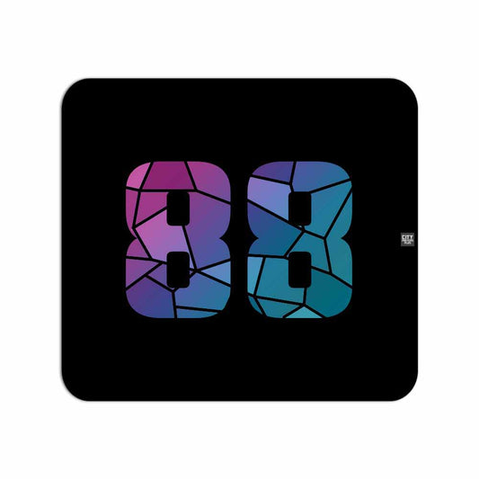 88 Number Mousepad (Black)