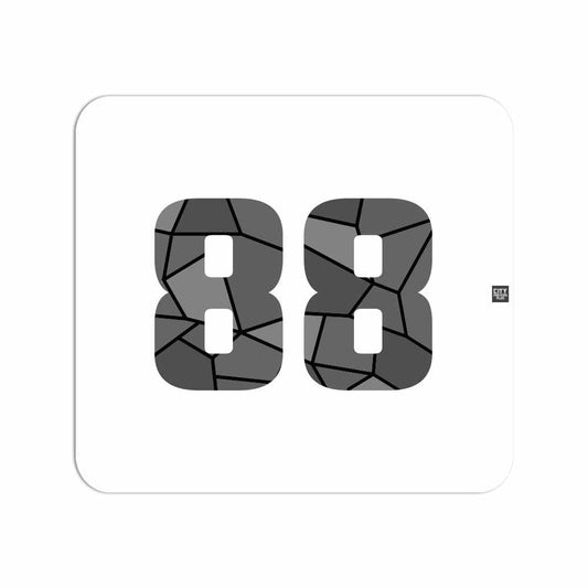88 Number Mousepad (White)
