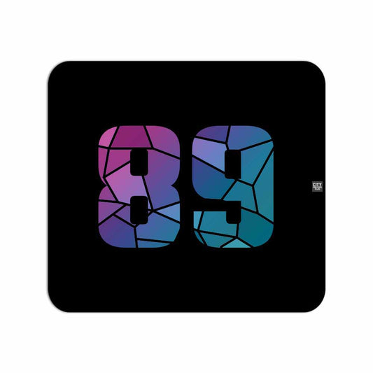 89 Number Mousepad (Black)