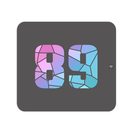 89 Number Mousepad (Charcoal Grey)