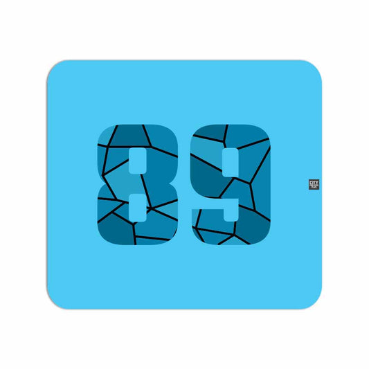 89 Number Mousepad (Sky Blue)