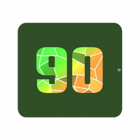 90 Number Mousepad (Olive Green)
