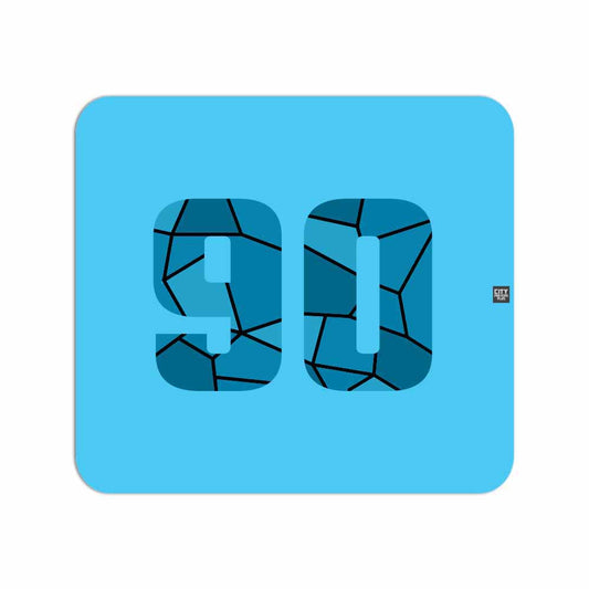 90 Number Mousepad (Sky Blue)