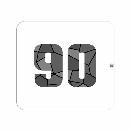 90 Number Mousepad (White)