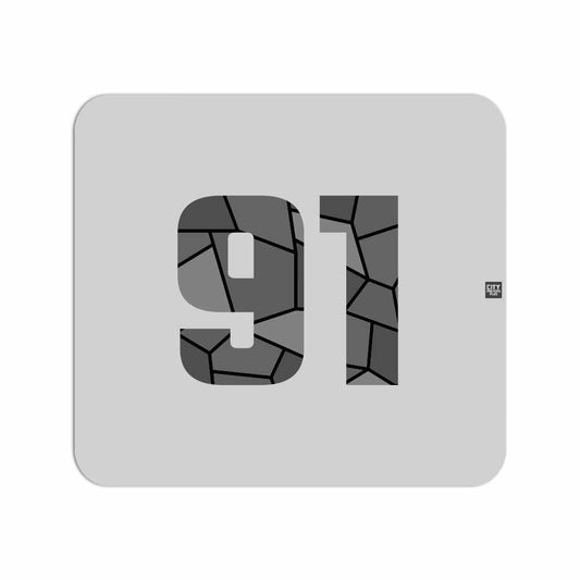 91 Number Mousepad (Melange Grey)