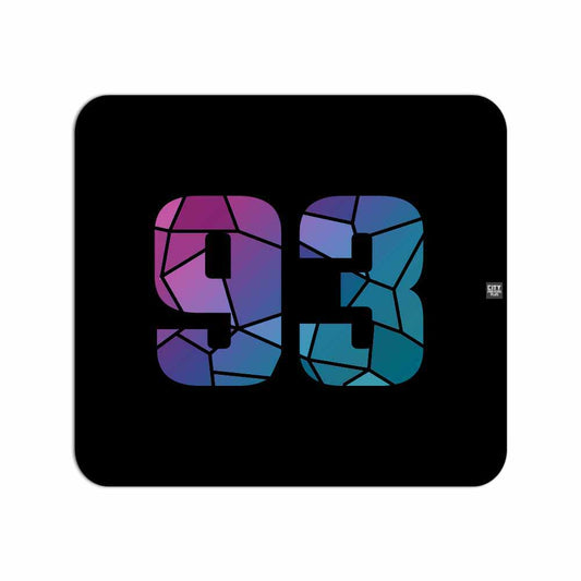 93 Number Mousepad (Black)