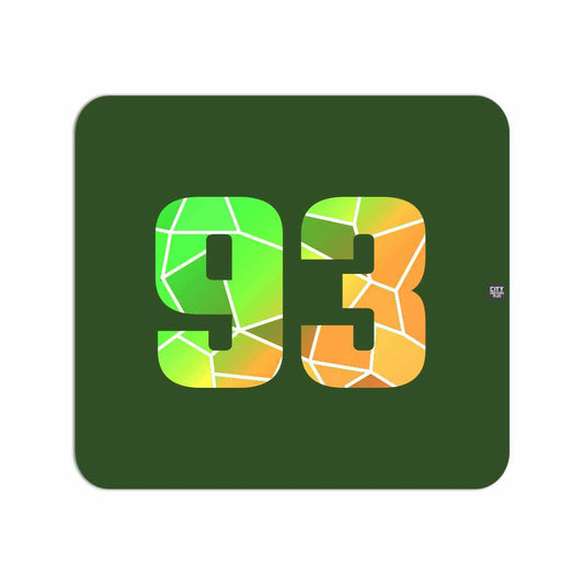 93 Number Mousepad (Olive Green)