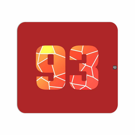 93 Number Mousepad (Red)