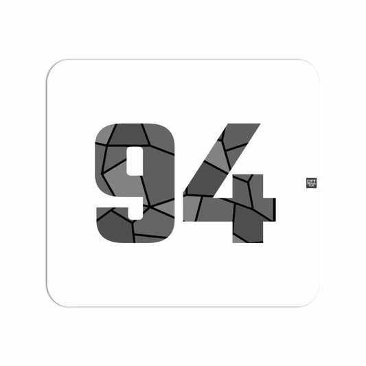 94 Number Mousepad (White)