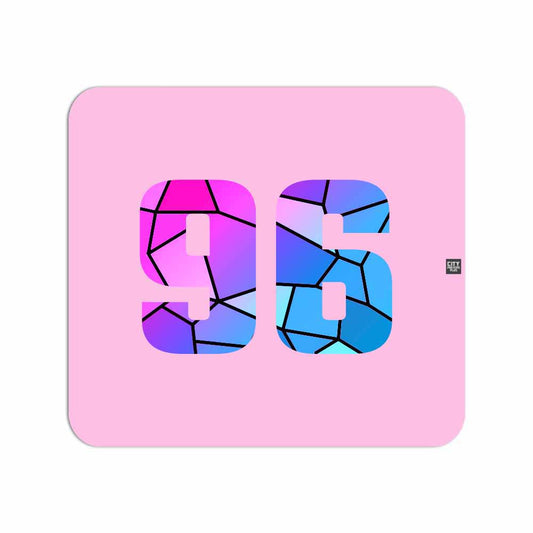 96 Number Mousepad (Light Pink)
