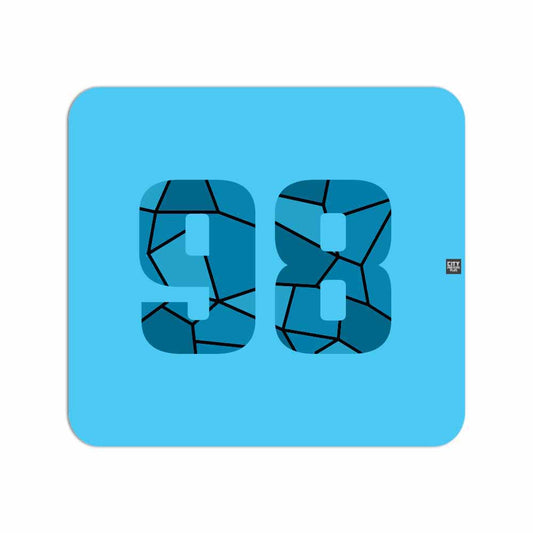 98 Number Mousepad (Sky Blue)