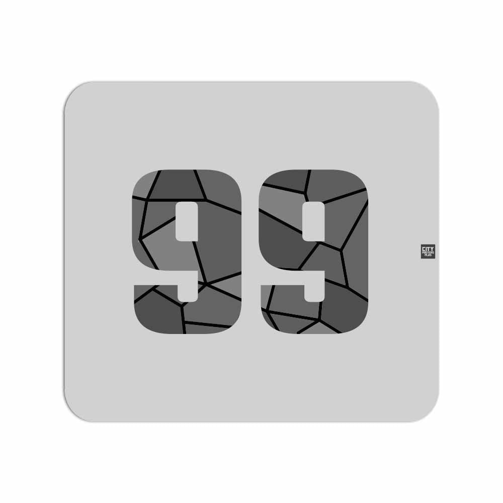99 Number Mouse pad (Melange Grey)