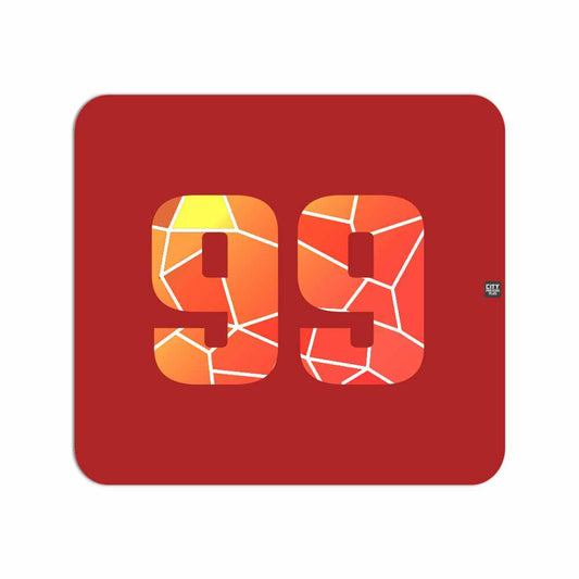 99 Number Mousepad (Red)