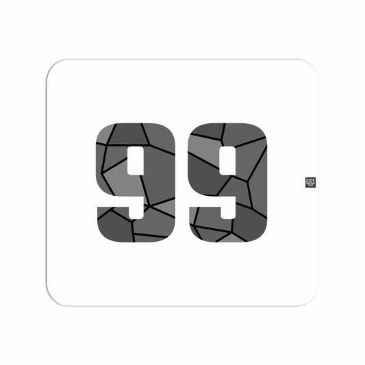 99 Number Mousepad (White)