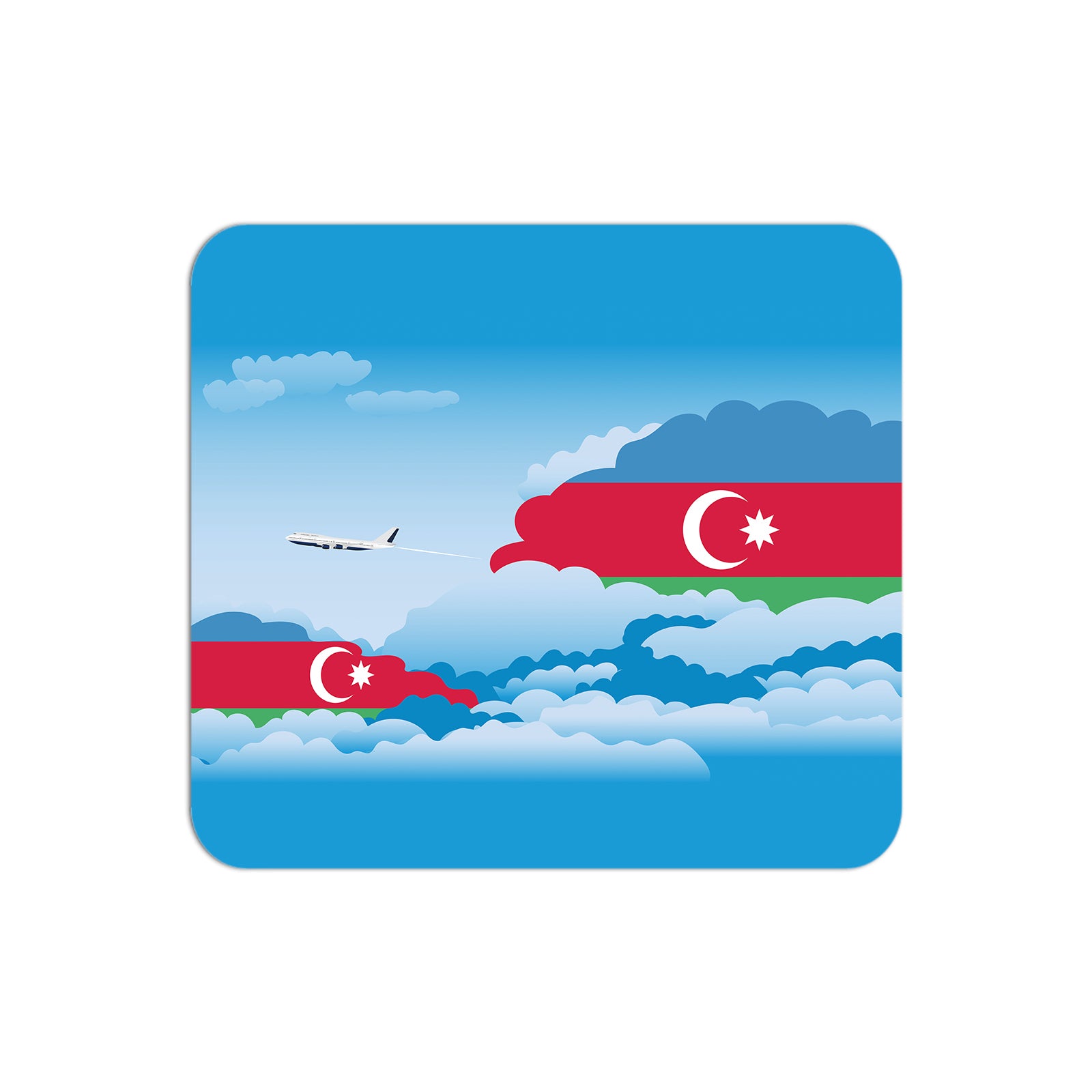 Azerbaijan Day Clouds Mouse pad 