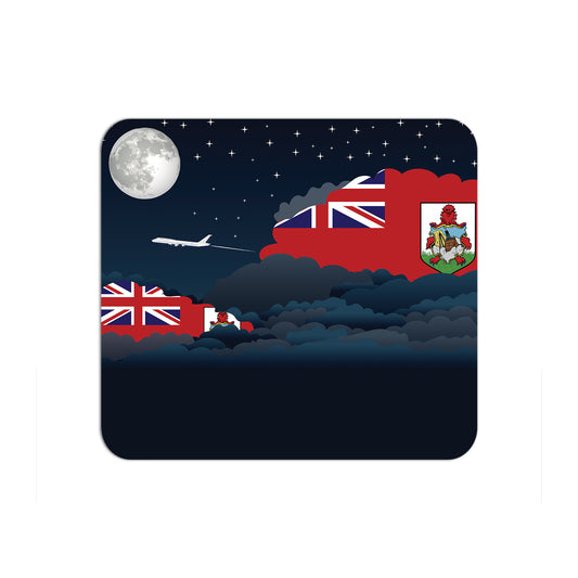 Bermuda Airplane Airport Flight Night Clouds Mousepad 