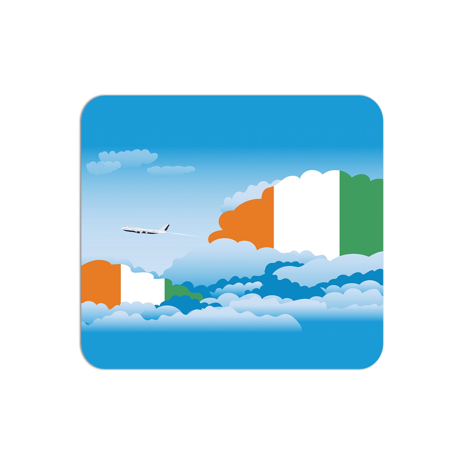 Cote DIvoire Airplane Airport Flight Day Clouds Mousepad 