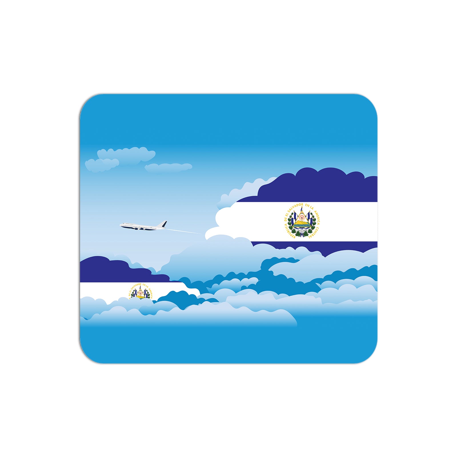 El Salvador Day Clouds Mouse pad 