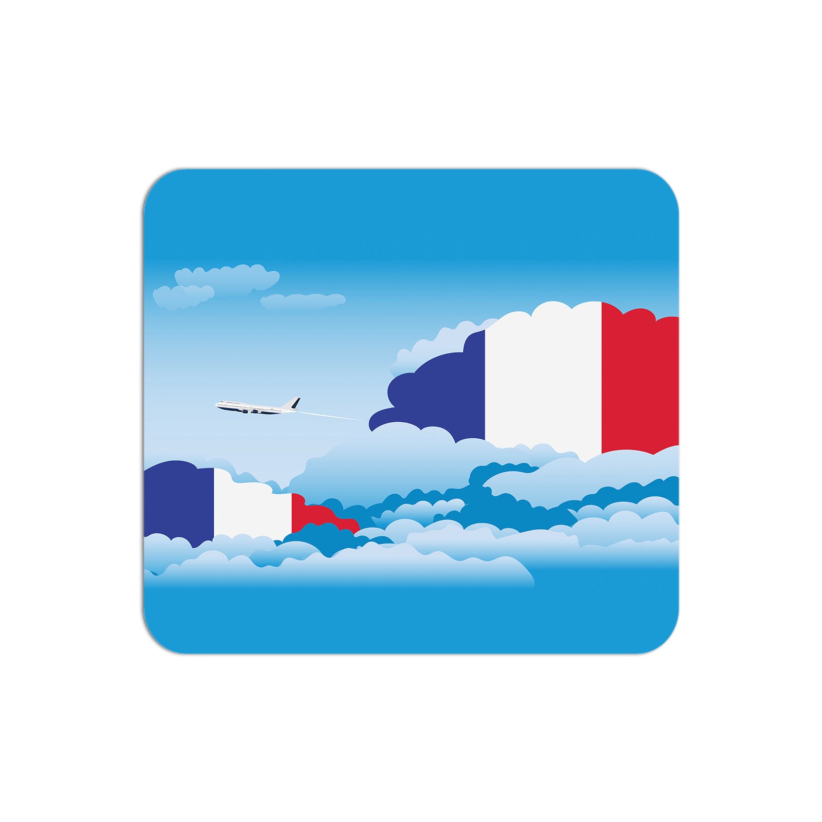 France Day Clouds Mouse pad 