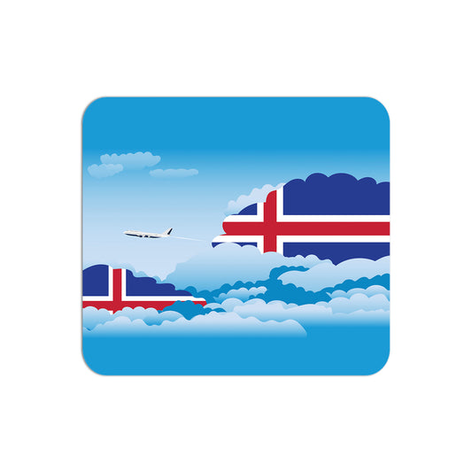 Iceland Airplane Airport Flight Day Clouds Mousepad 