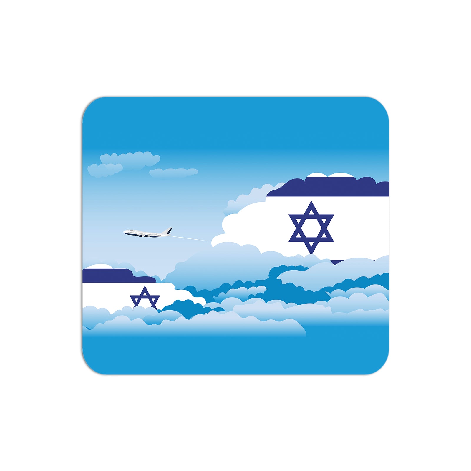 Israel Day Clouds Mouse pad 