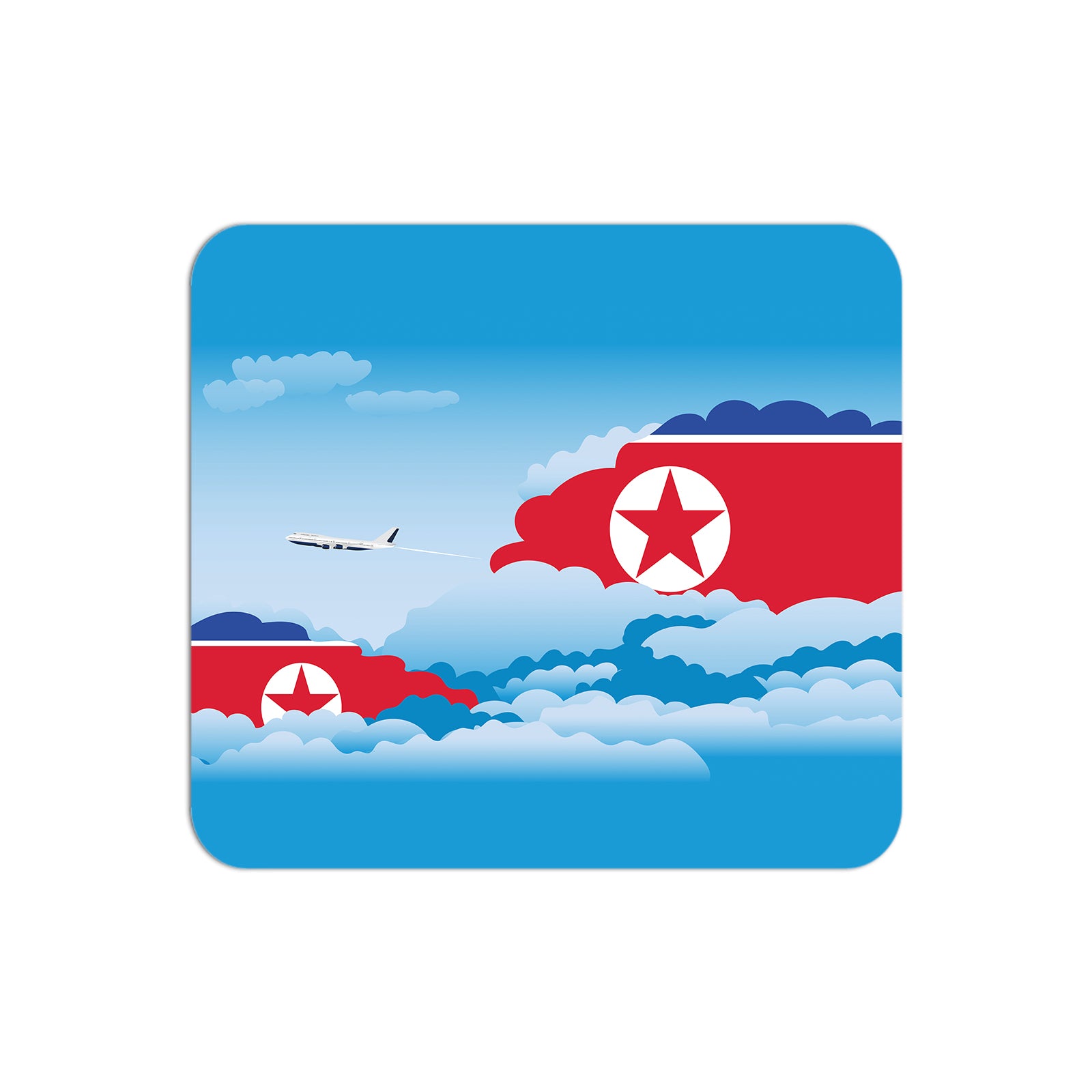 Korea North Airplane Airport Flight Day Clouds Mousepad 
