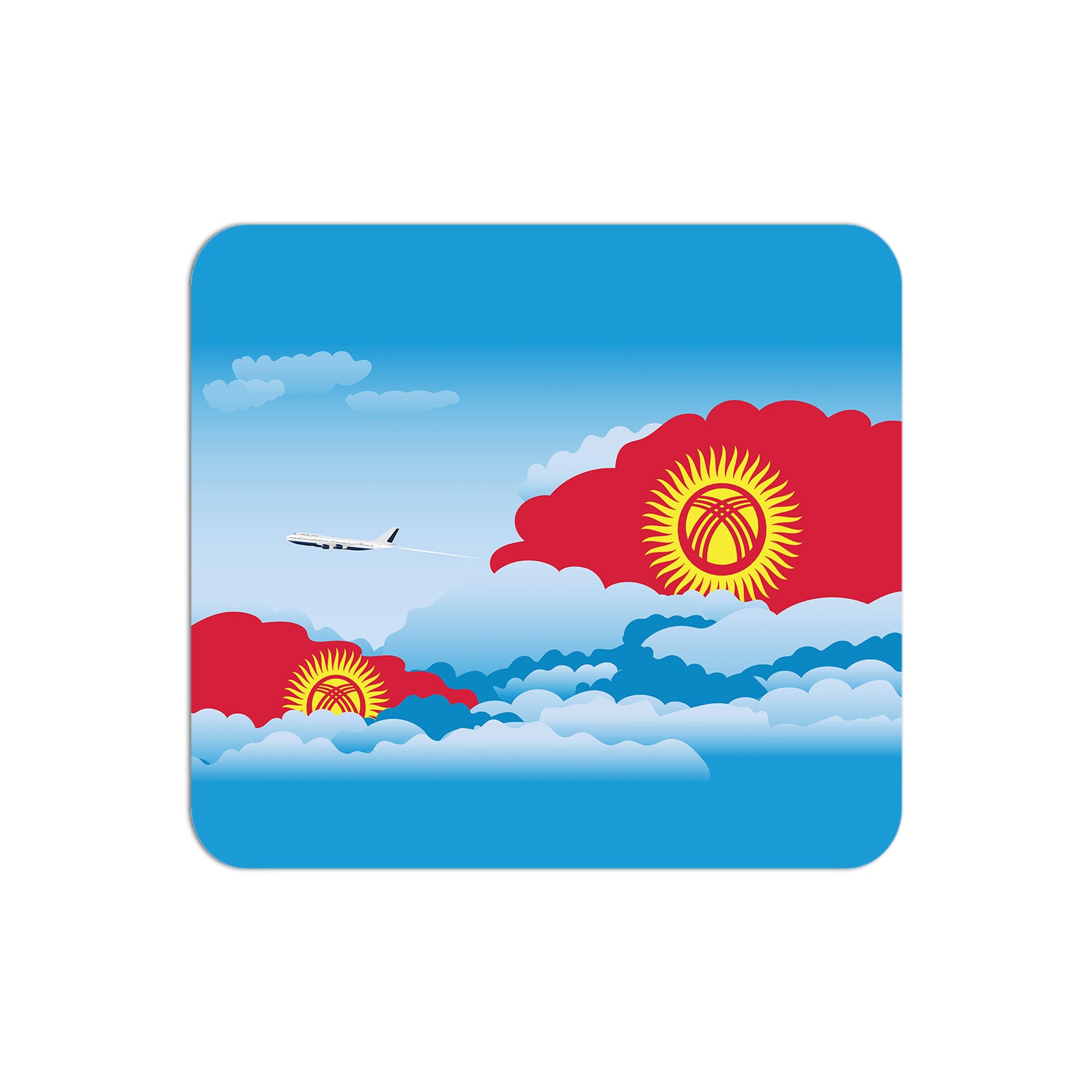 Kyrgyzstan Day Clouds Mouse pad 