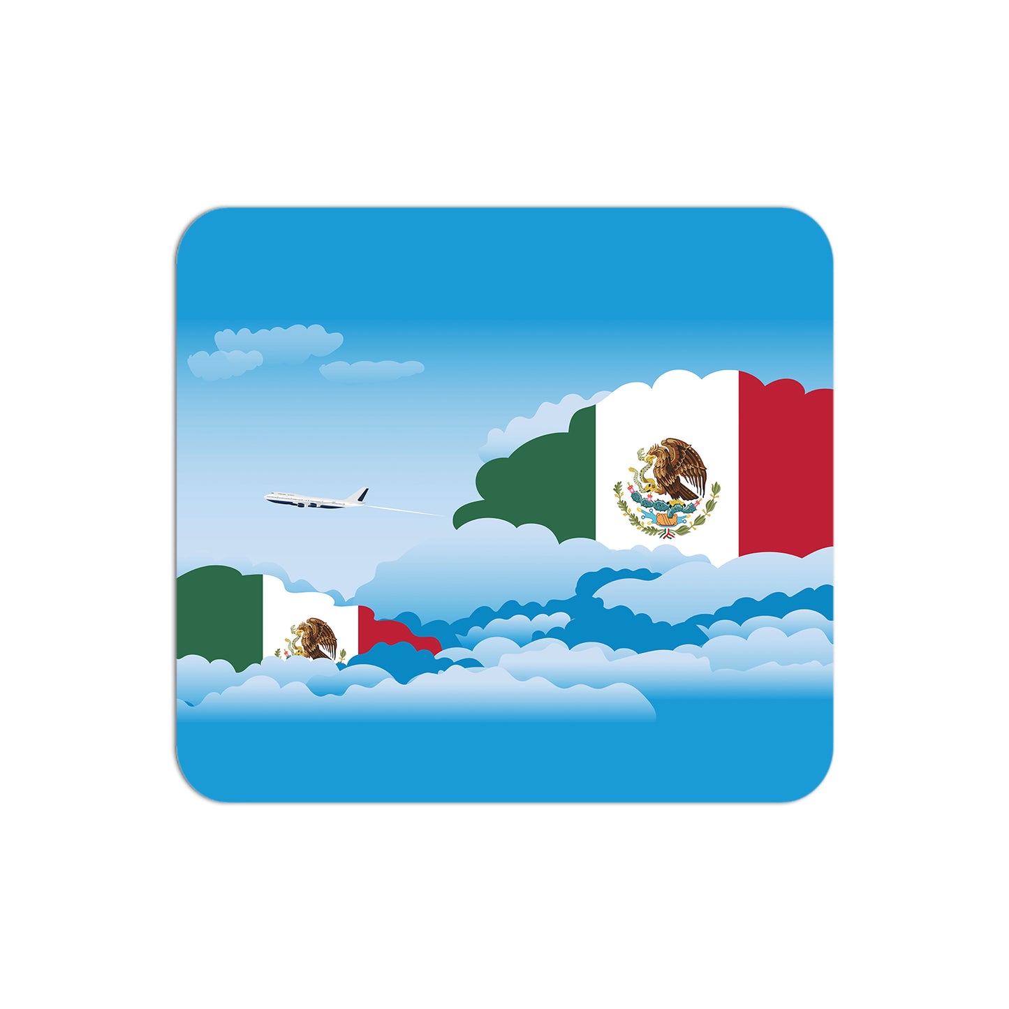 Mexico Day Clouds Mouse pad 