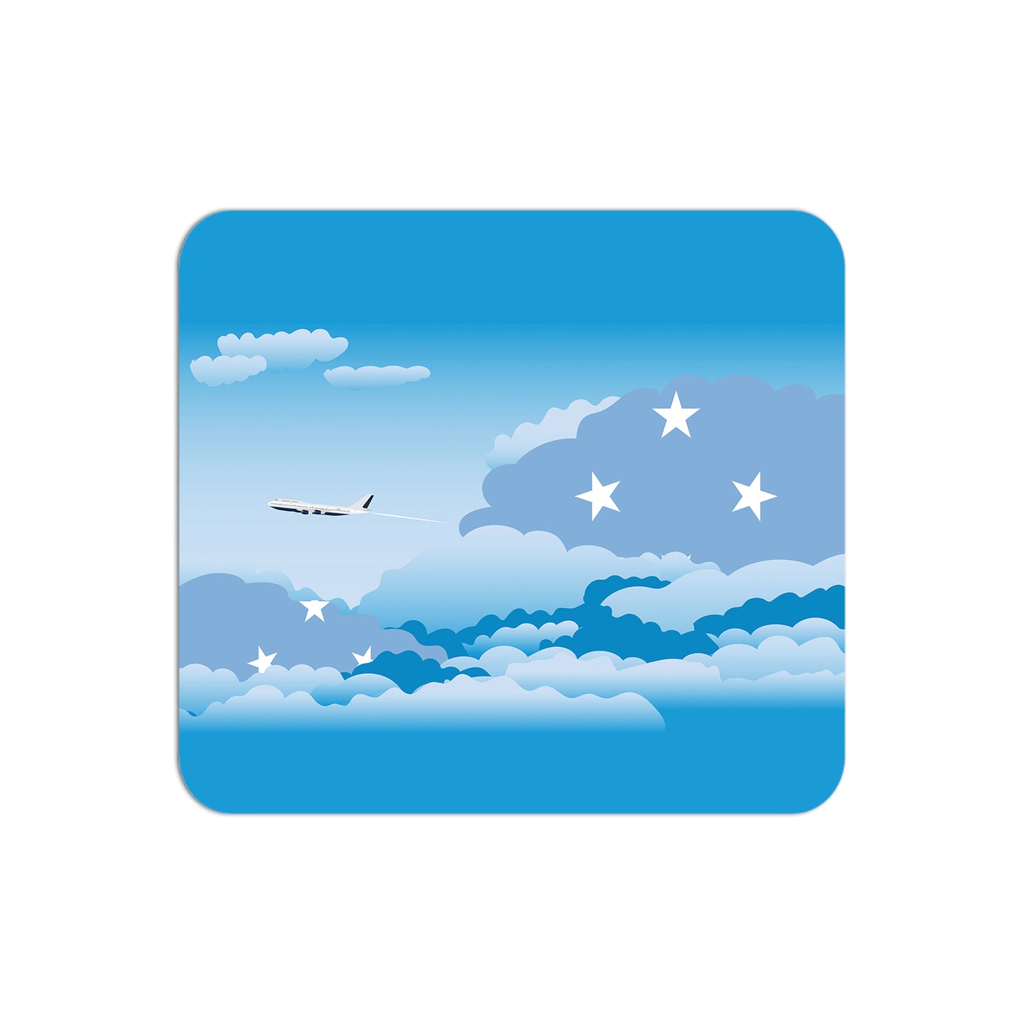 Micronesia Federated States Airplane Airport Flight Day Clouds Mousepad 