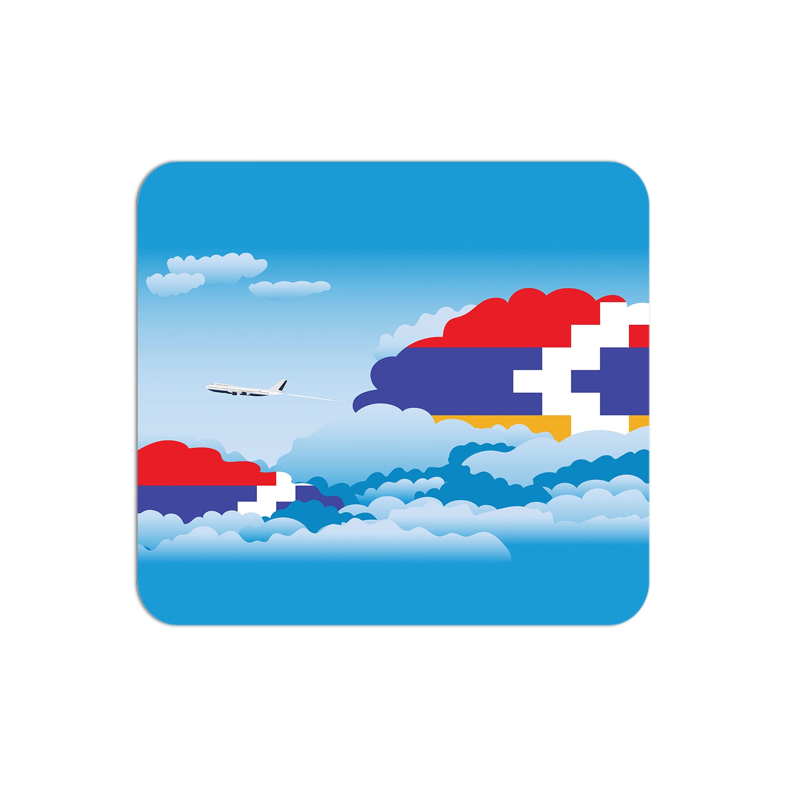 Nagorno Karabakh Republic Airplane Airport Flight Day Clouds Mousepad 