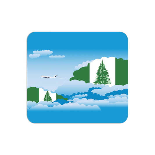 Norfolk Island Airplane Airport Flight Day Clouds Mousepad 