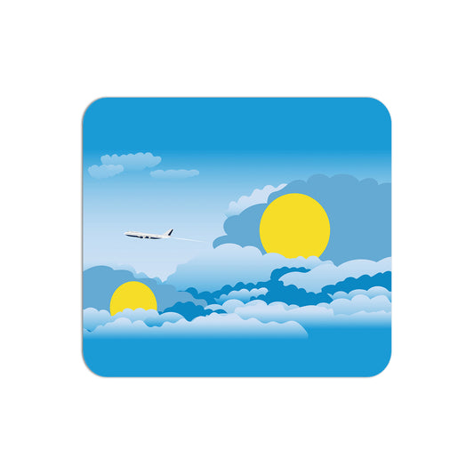 Palau Airplane Airport Flight Day Clouds Mousepad 