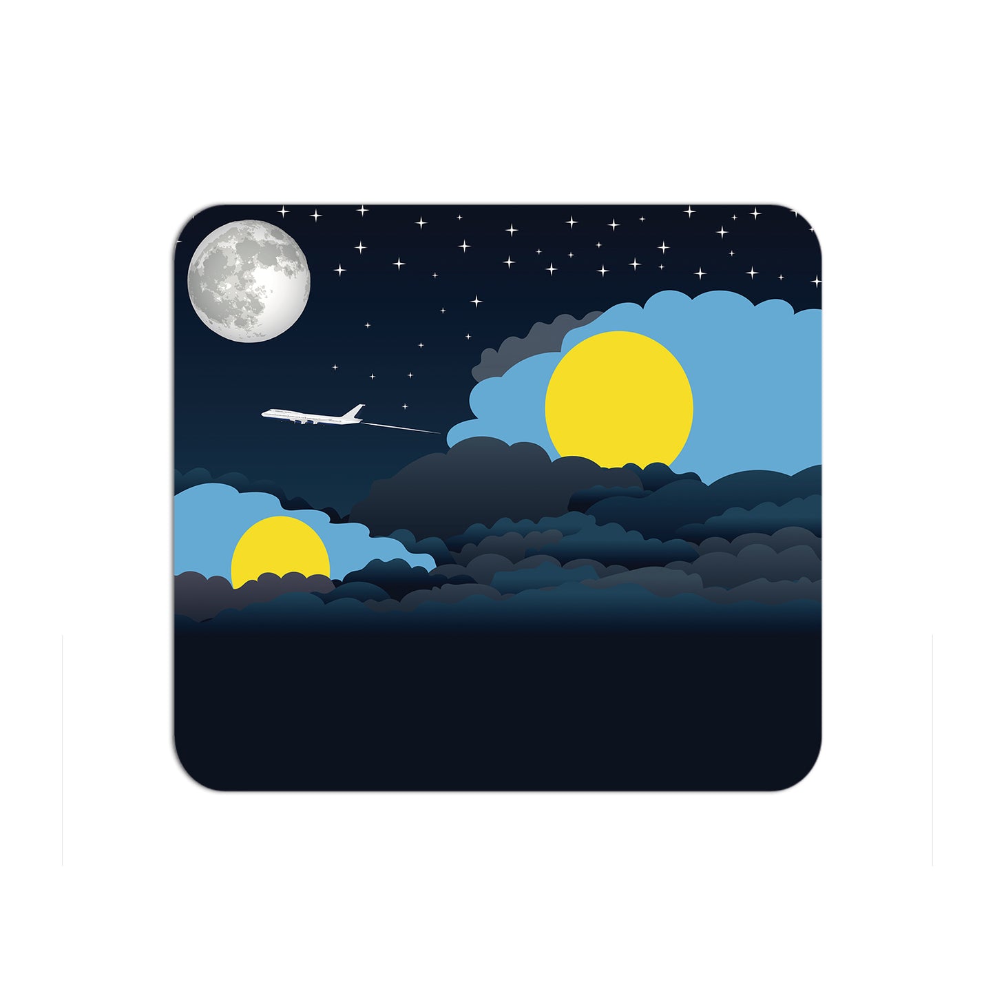 Palau Airplane Airport Flight Night Clouds Mousepad 