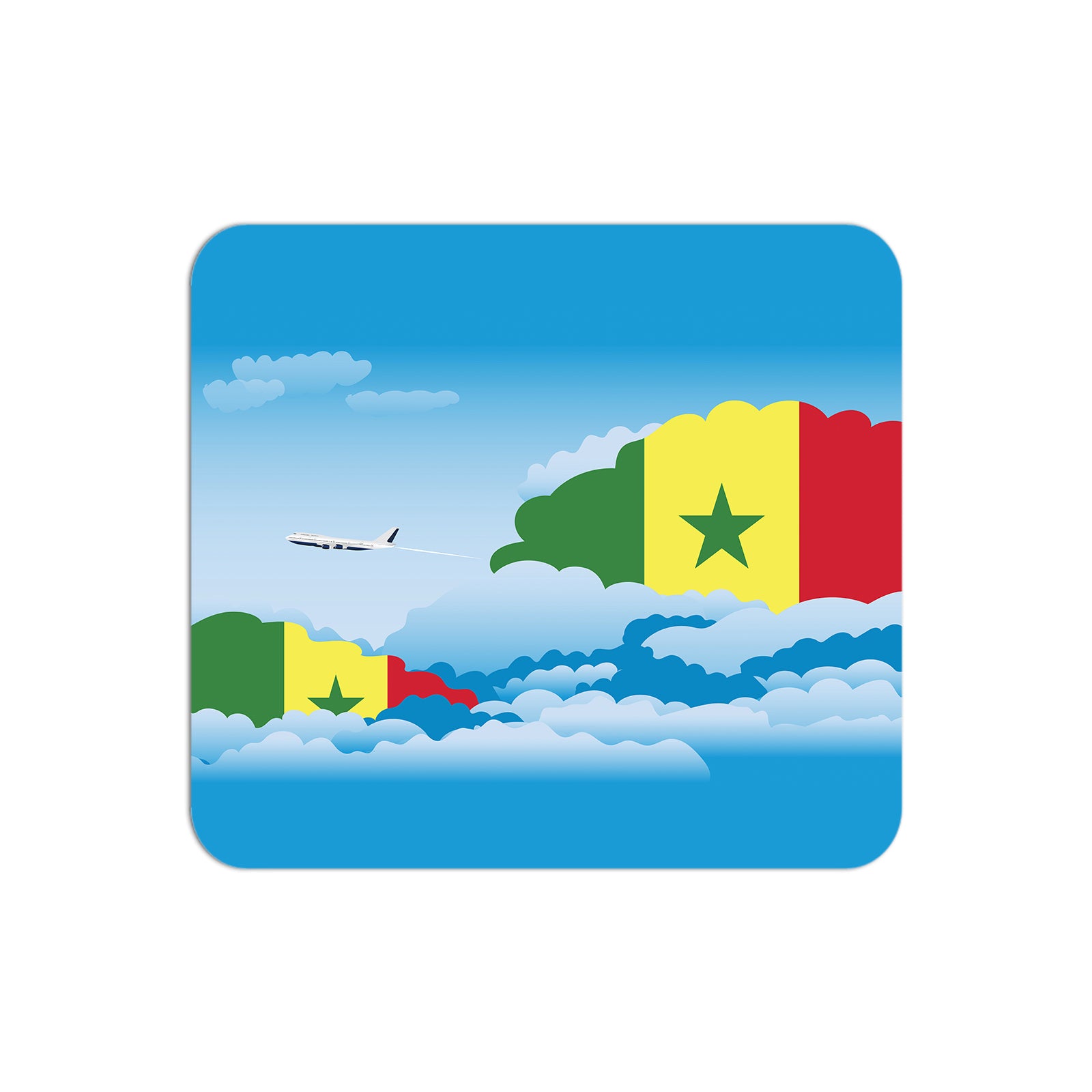 Senegal Day Clouds Mouse pad 