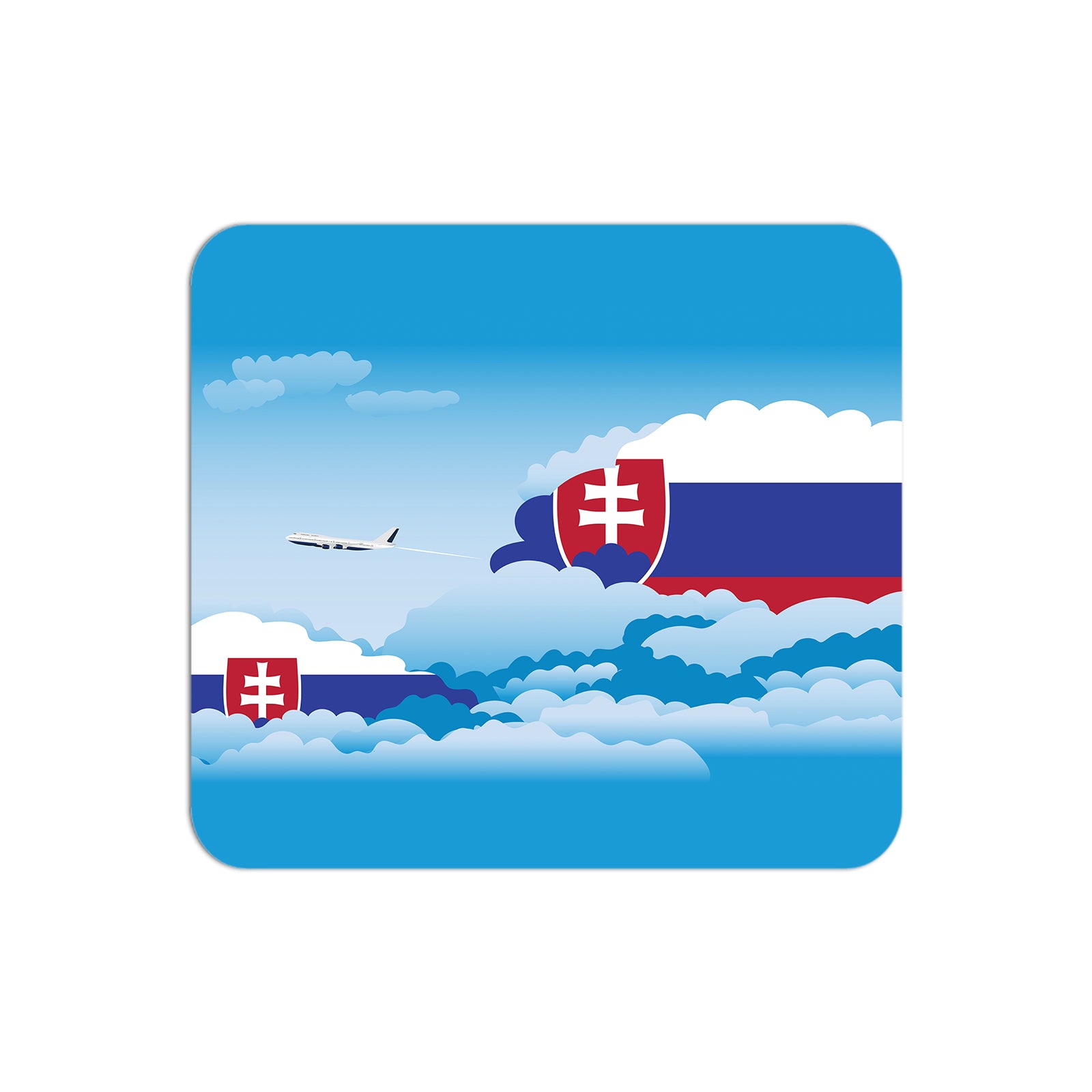 Slovakia Day Clouds Mouse pad 